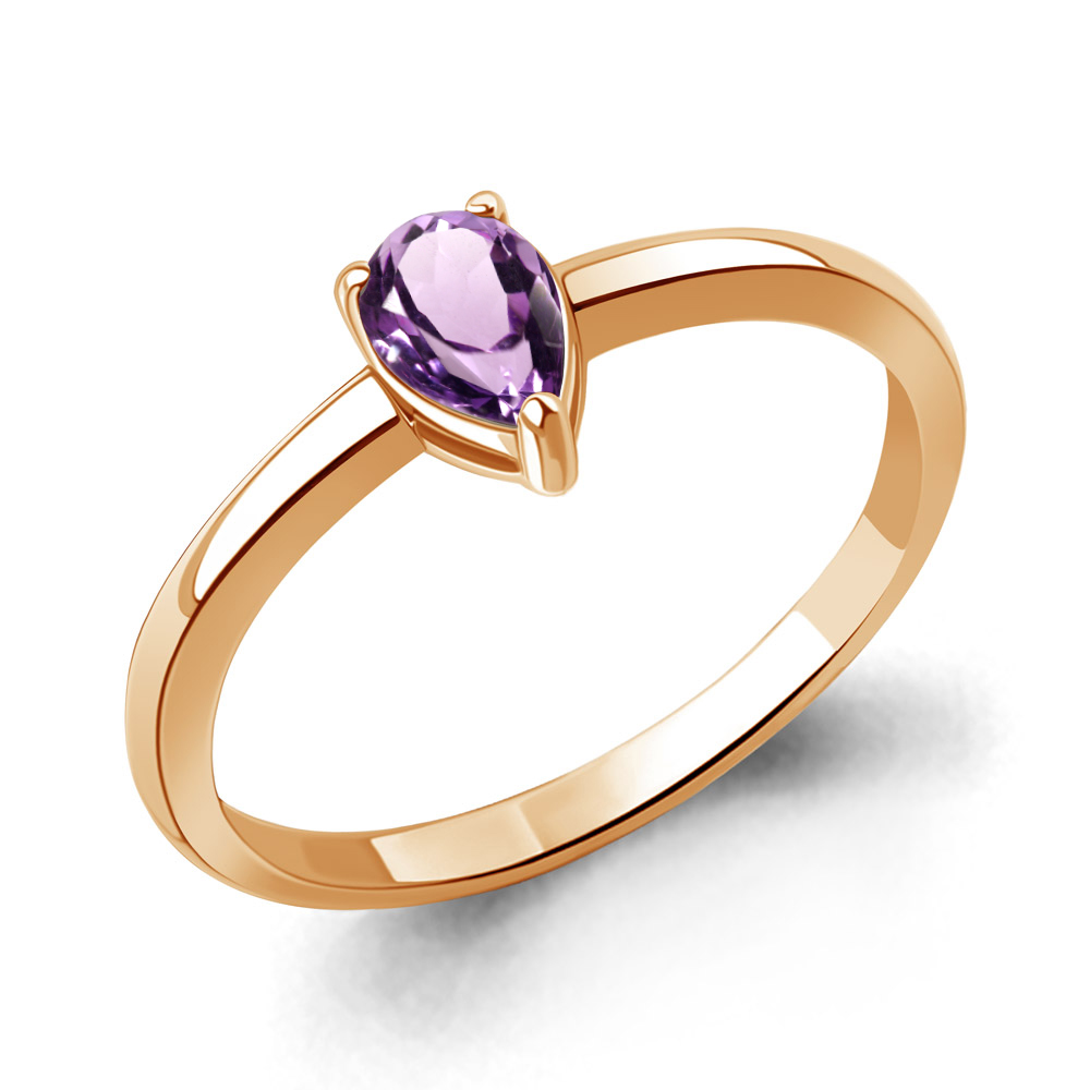 65029104 Кольцо из Золота с аметистом