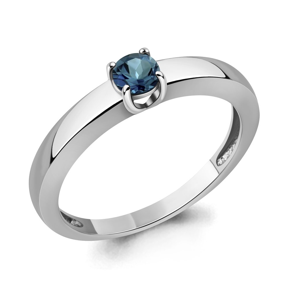 65029308 Кольцо из Серебра с топазом лондон блю
