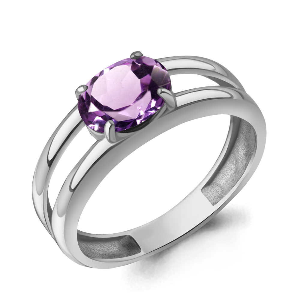 65029404 Кольцо из Серебра с аметистом