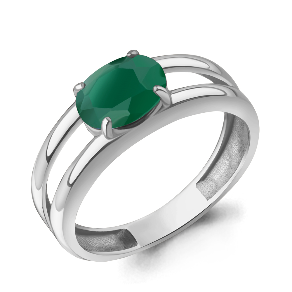 65029409 Кольцо из Серебра с агатом