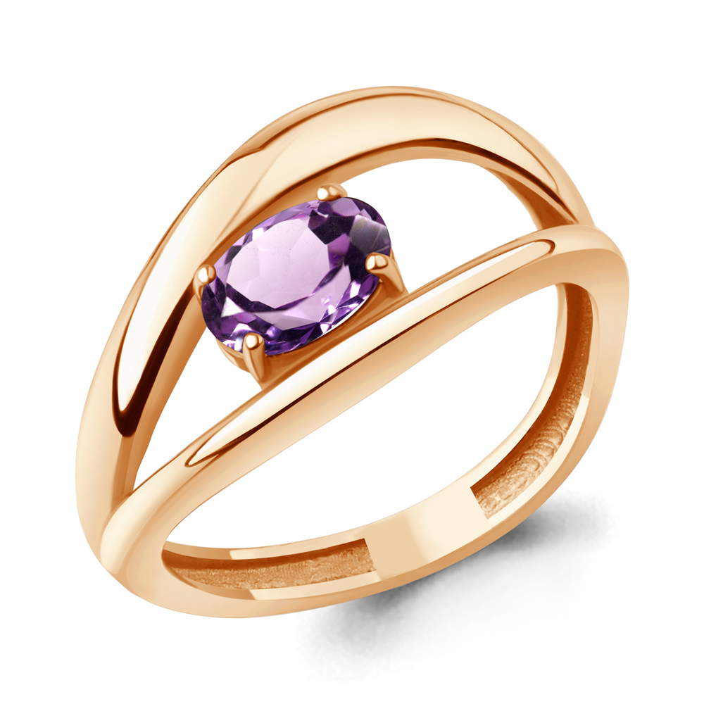 65029604 Кольцо из Золота с аметистом