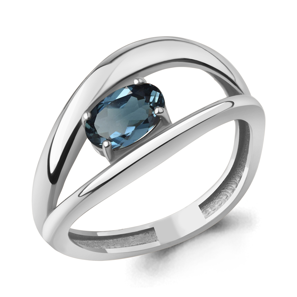 65029608 Кольцо из Серебра с топазом лондон блю