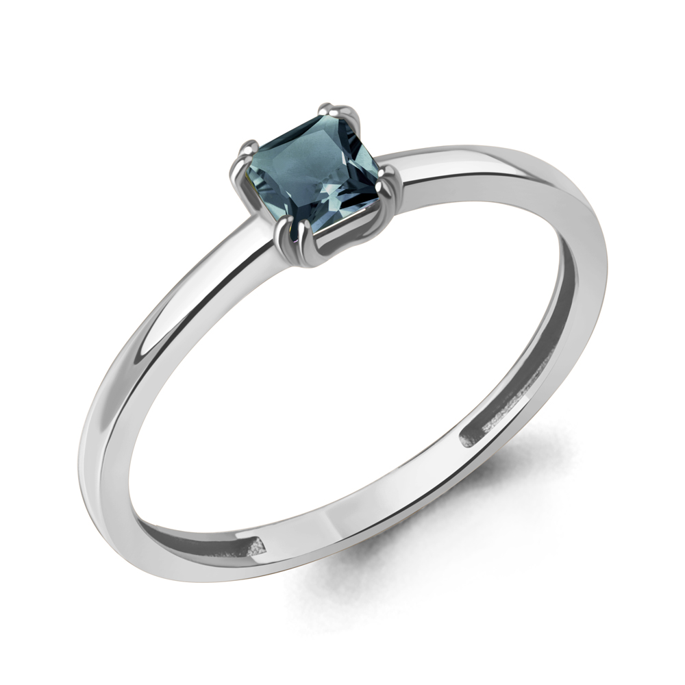 65031308 Кольцо из Серебра с топазом лондон блю