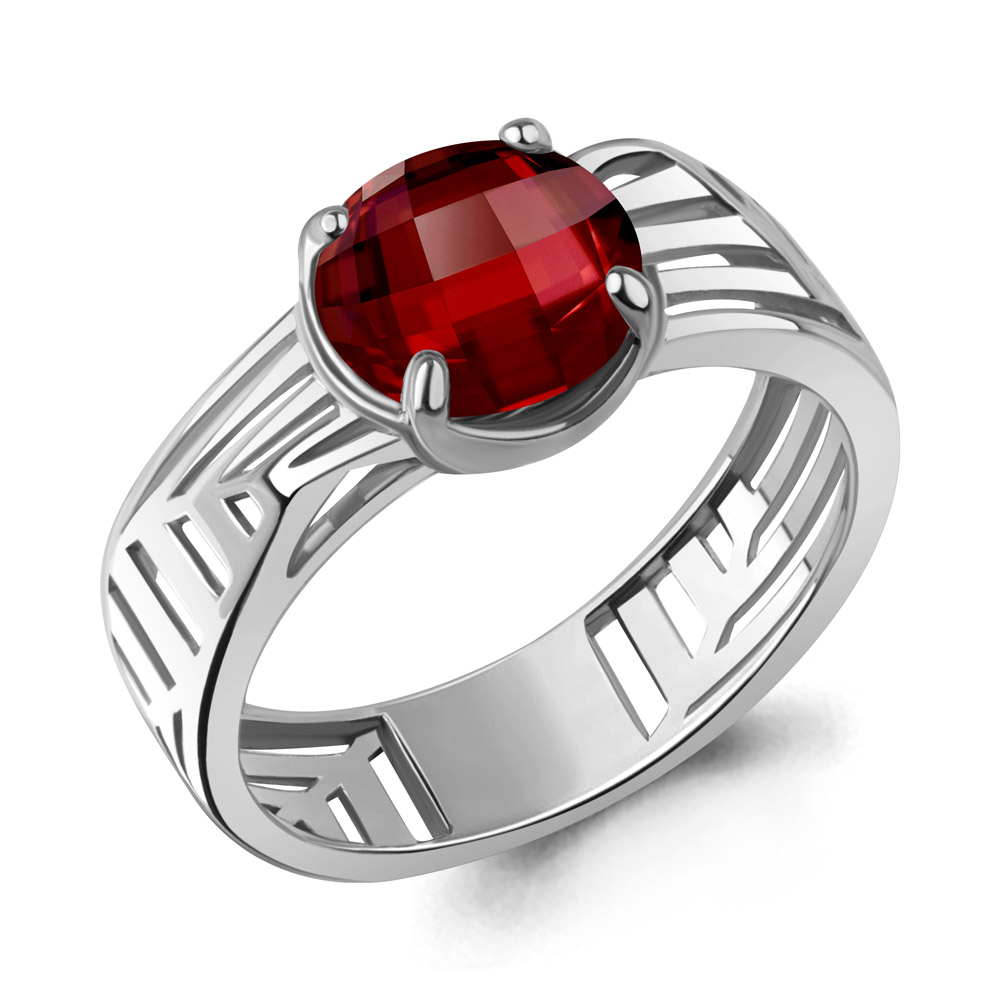 65033085 Кольцо из Серебра с наногранатом