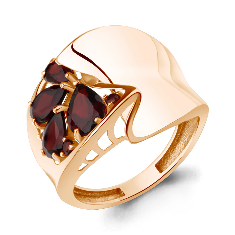 65034203 Кольцо из Золота с гранатами