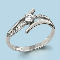 65160А Кольцо из Серебра с фианитами