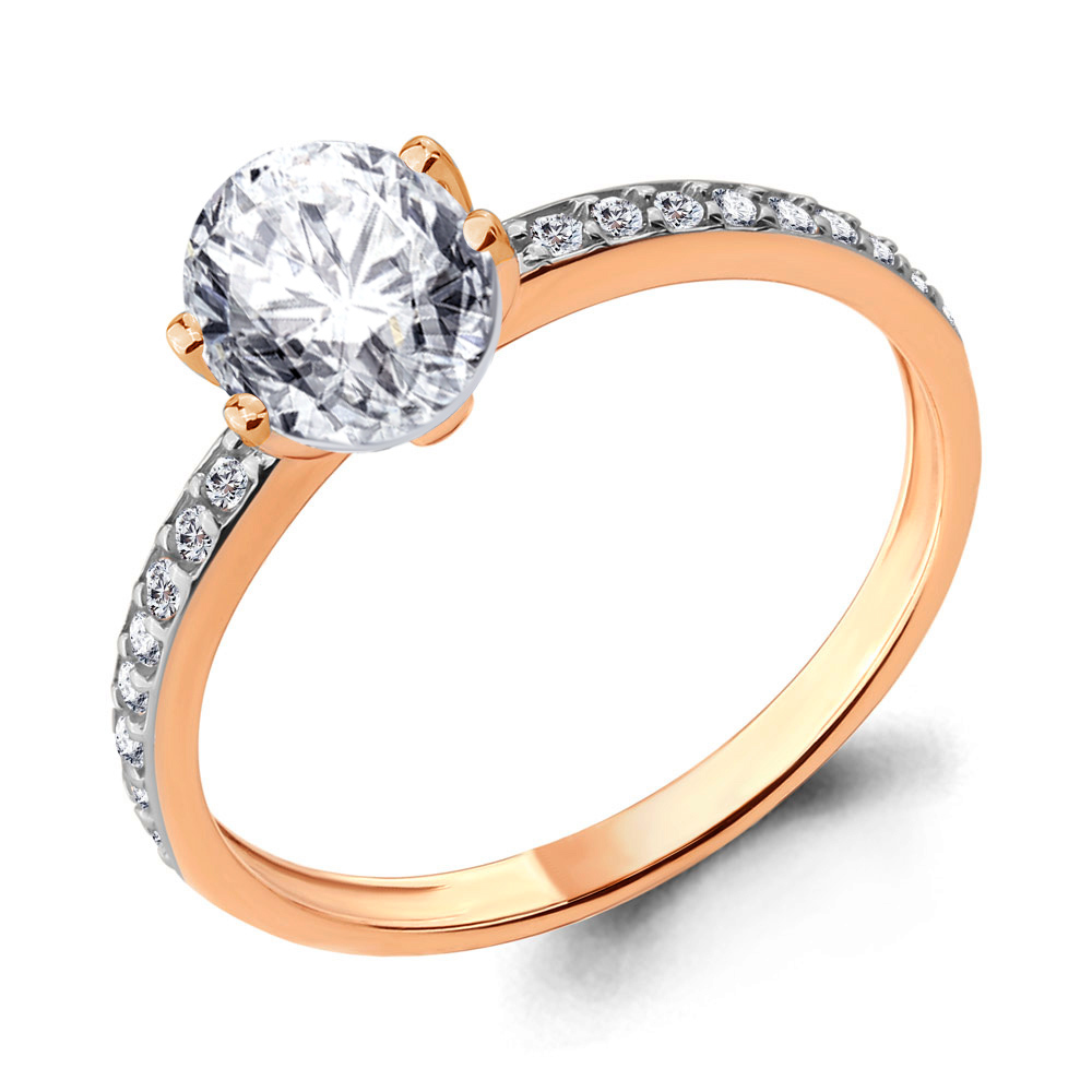 65231А Кольцо из Золота с фианитами