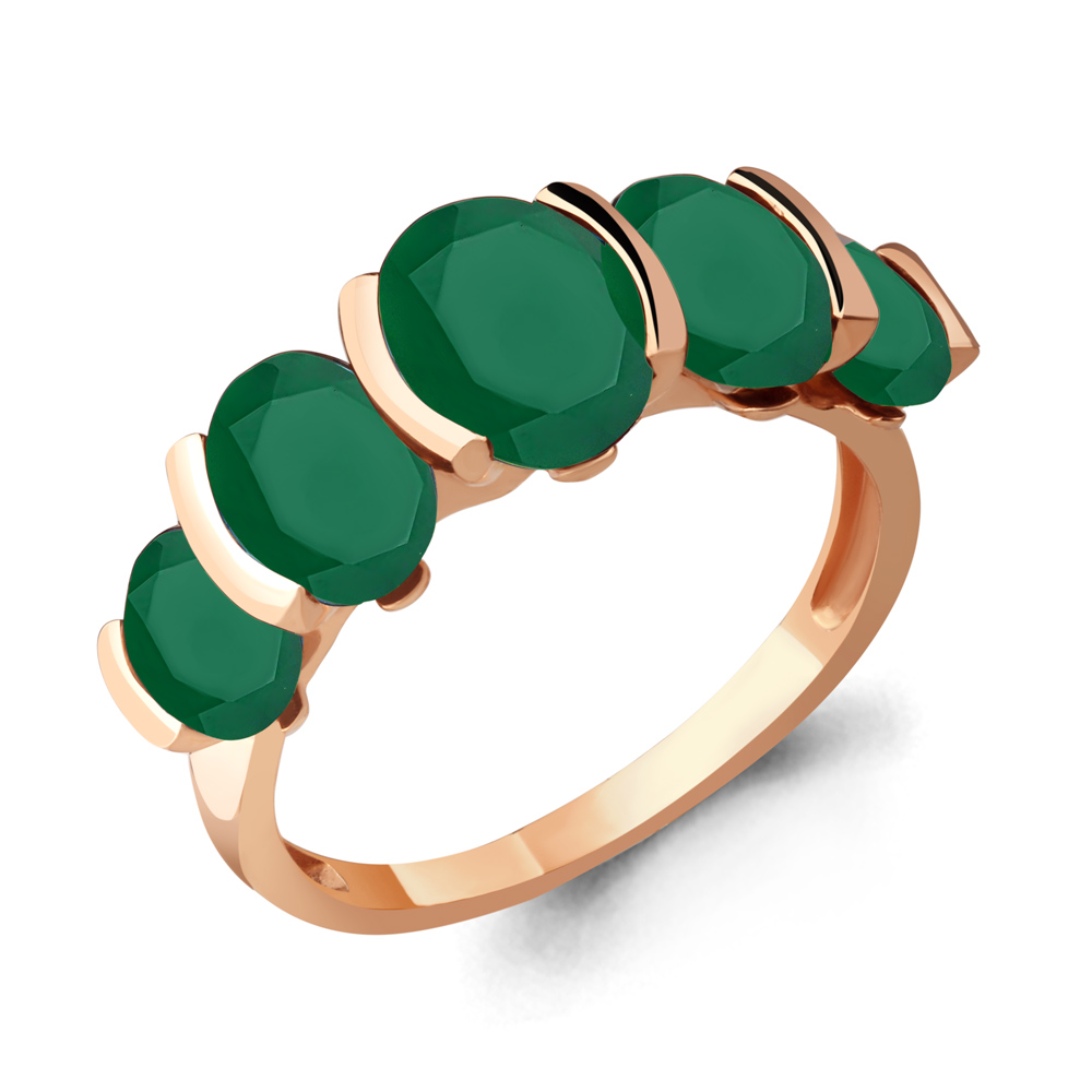 6523709 Кольцо из Золота с агатами