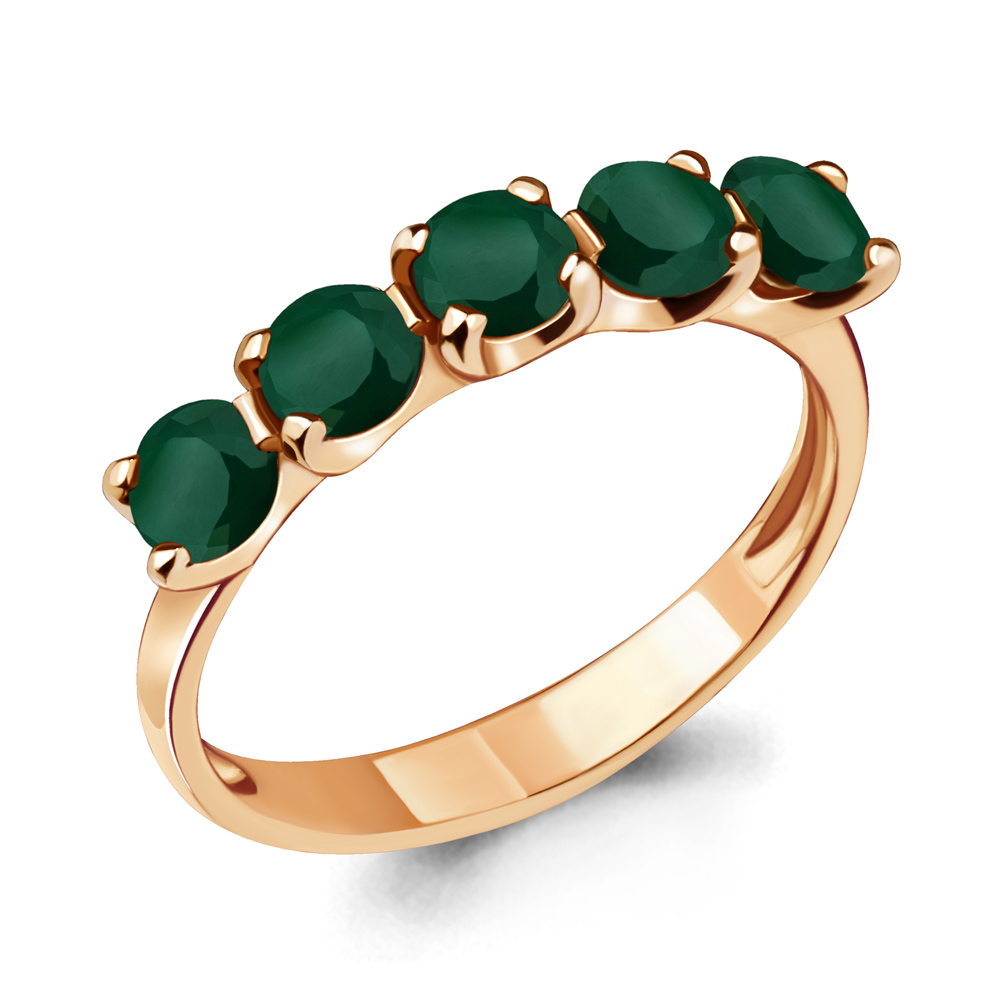 6526009 Кольцо из Золота с агатами