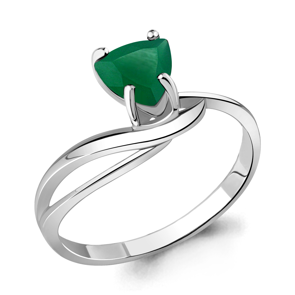 6532809 Кольцо из Серебра с агатом