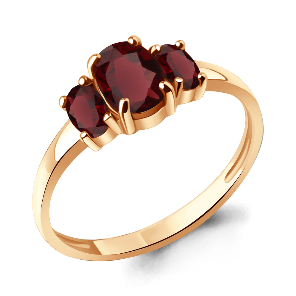 6535403 Кольцо из Золота с гранатами