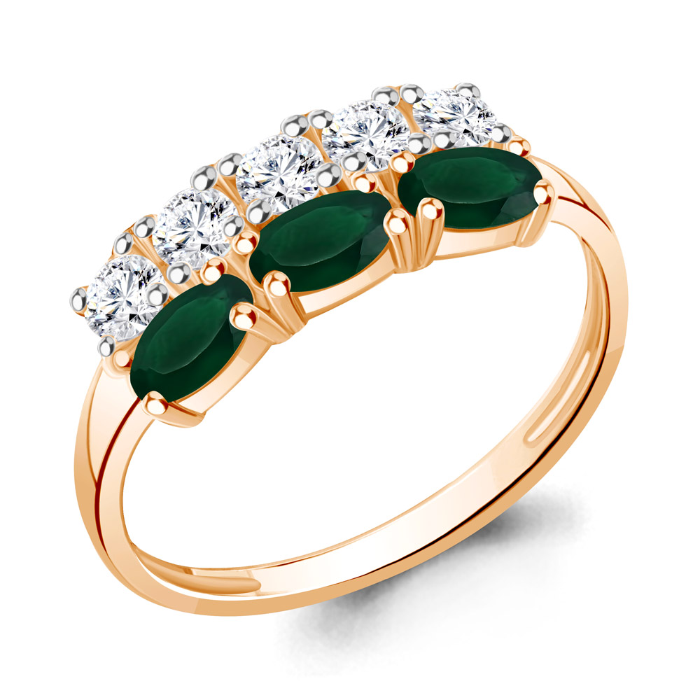 6535509А Кольцо из Золота с фианитами