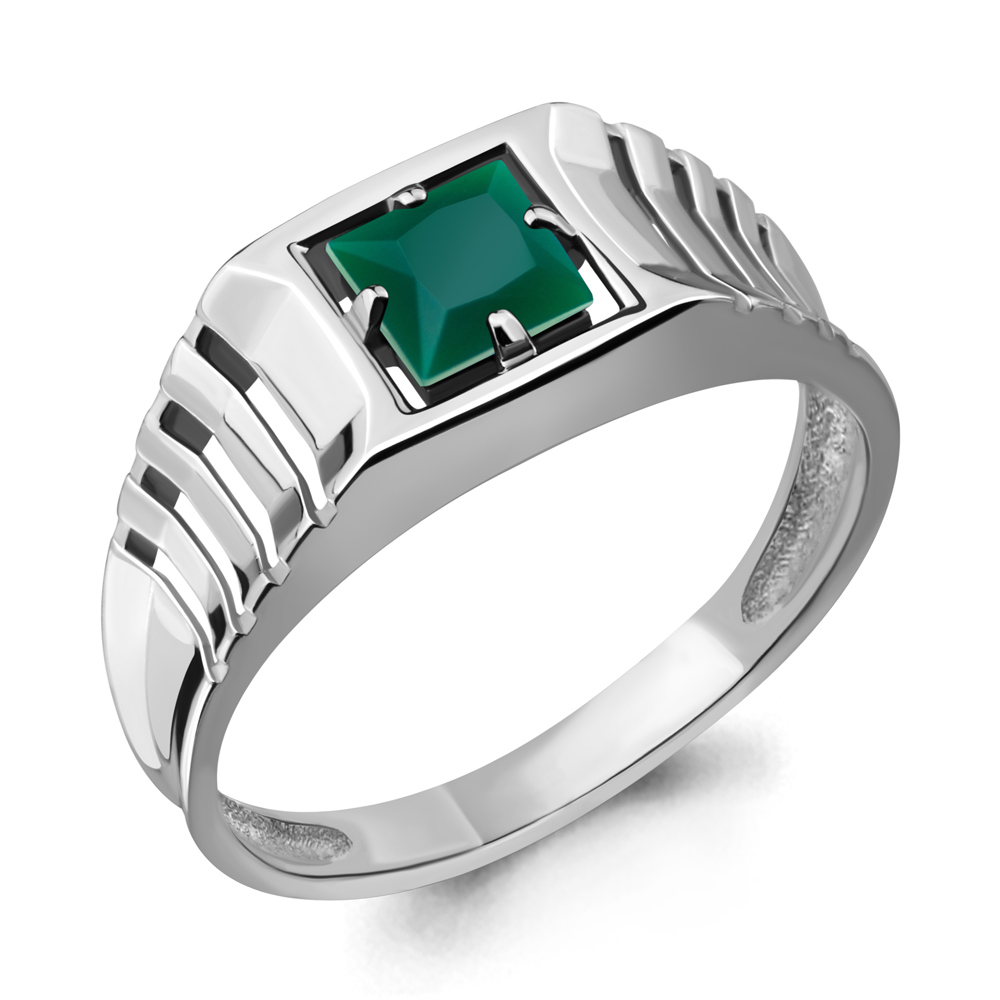 6562009 Кольцо из Серебра с агатом