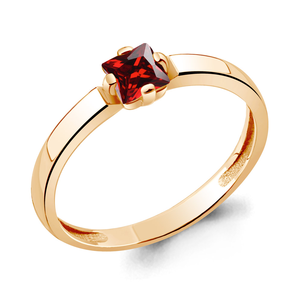 6569403 Кольцо из Золота с гранатом из коллекции "Аура"