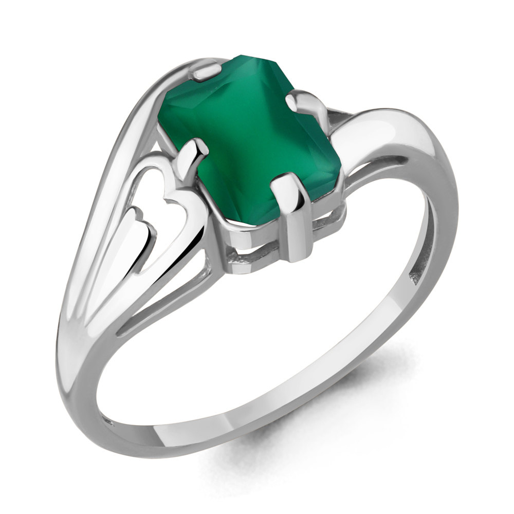 6575709 Кольцо из Серебра с агатом