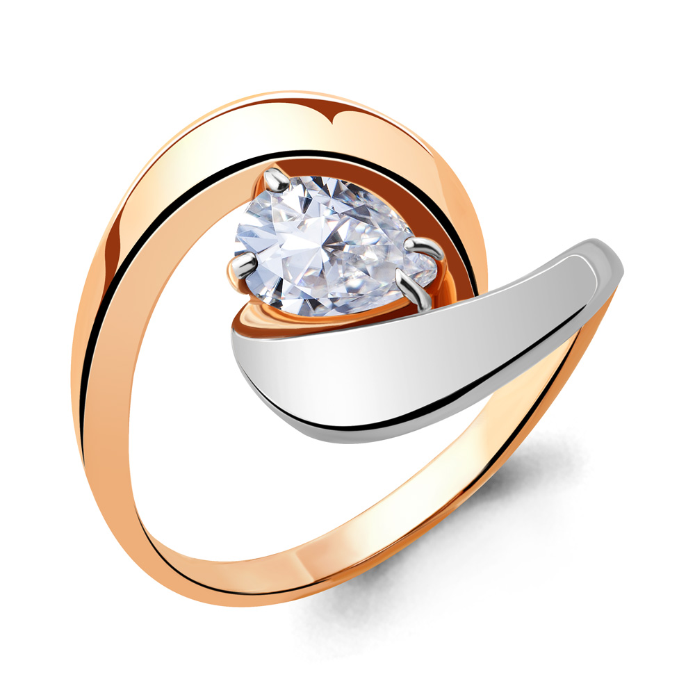 659001 Кольцо из Золота с фианитом