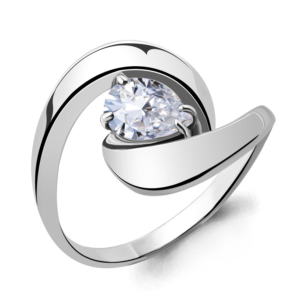 659001 Кольцо из Серебра с фианитом