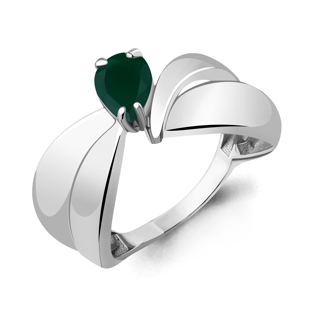 6590109 Кольцо из Серебра с агатом