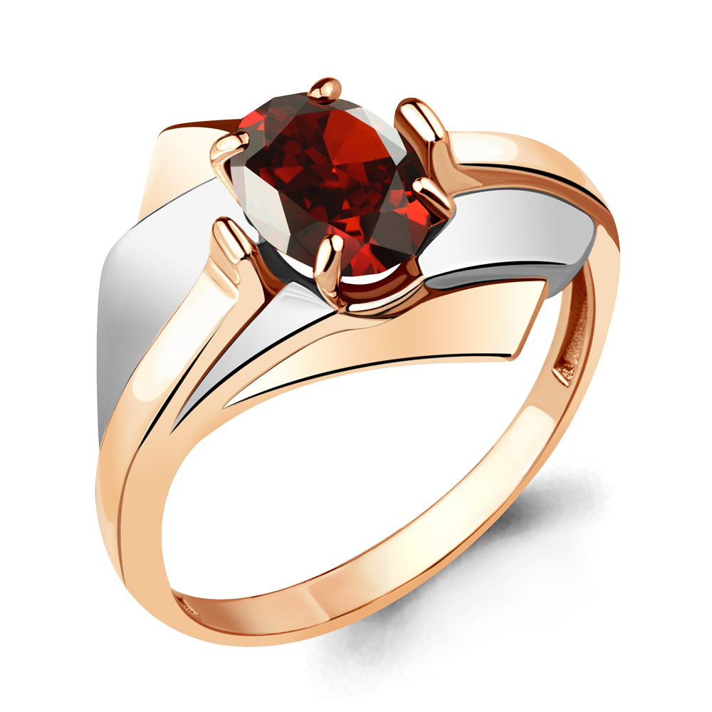 6593003 Кольцо из Золота с гранатом из коллекции "Maxima"