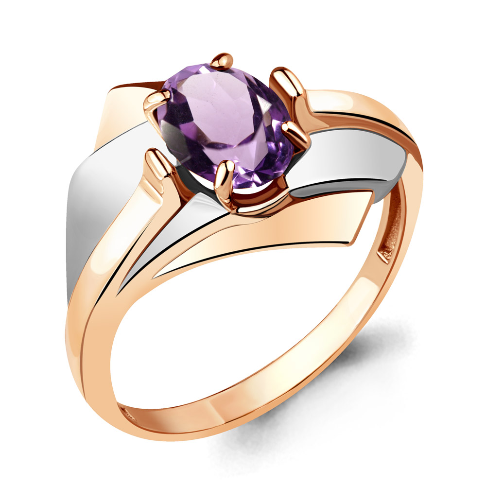 6593004 Кольцо из Золота с аметистом из коллекции "Maxima"