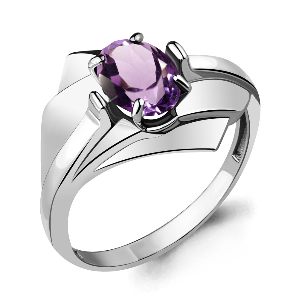 6593004 Кольцо из Серебра с аметистом из коллекции "Maxima"