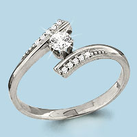 66015А Кольцо из Серебра с фианитами