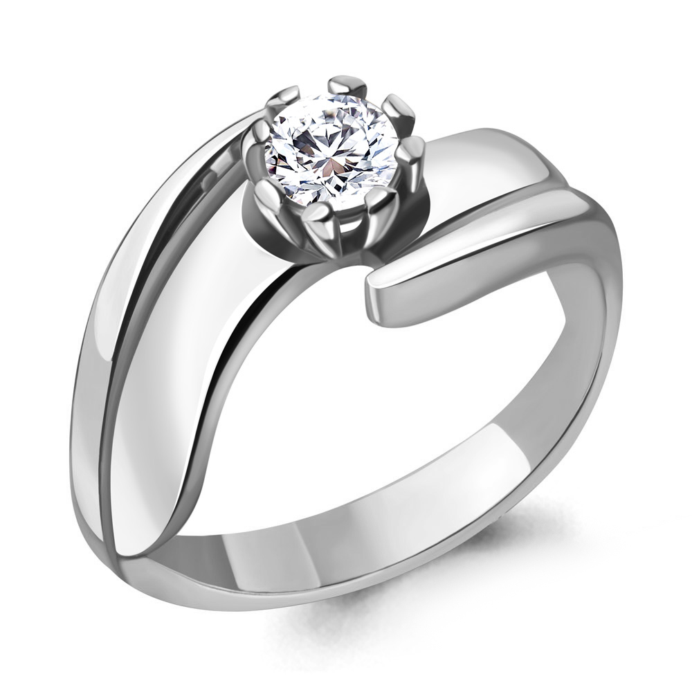 66031 Кольцо из Серебра с фианитом