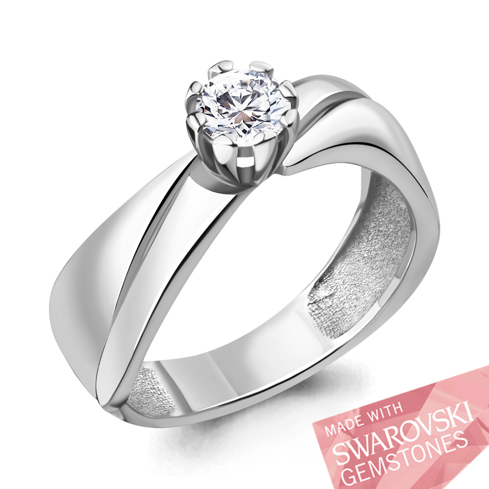 660331 Кольцо из Серебра с фианитом