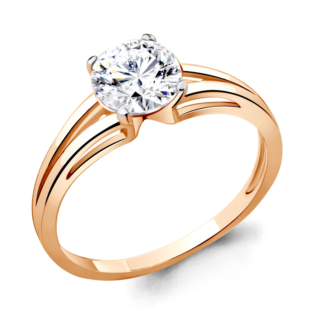 660431 Кольцо из Золота с фианитом