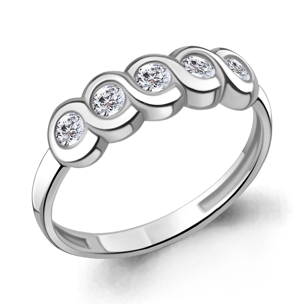 66088А Кольцо из Серебра с фианитами