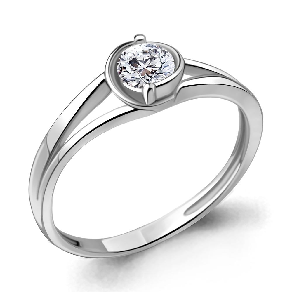 66107 Кольцо из Серебра с фианитом