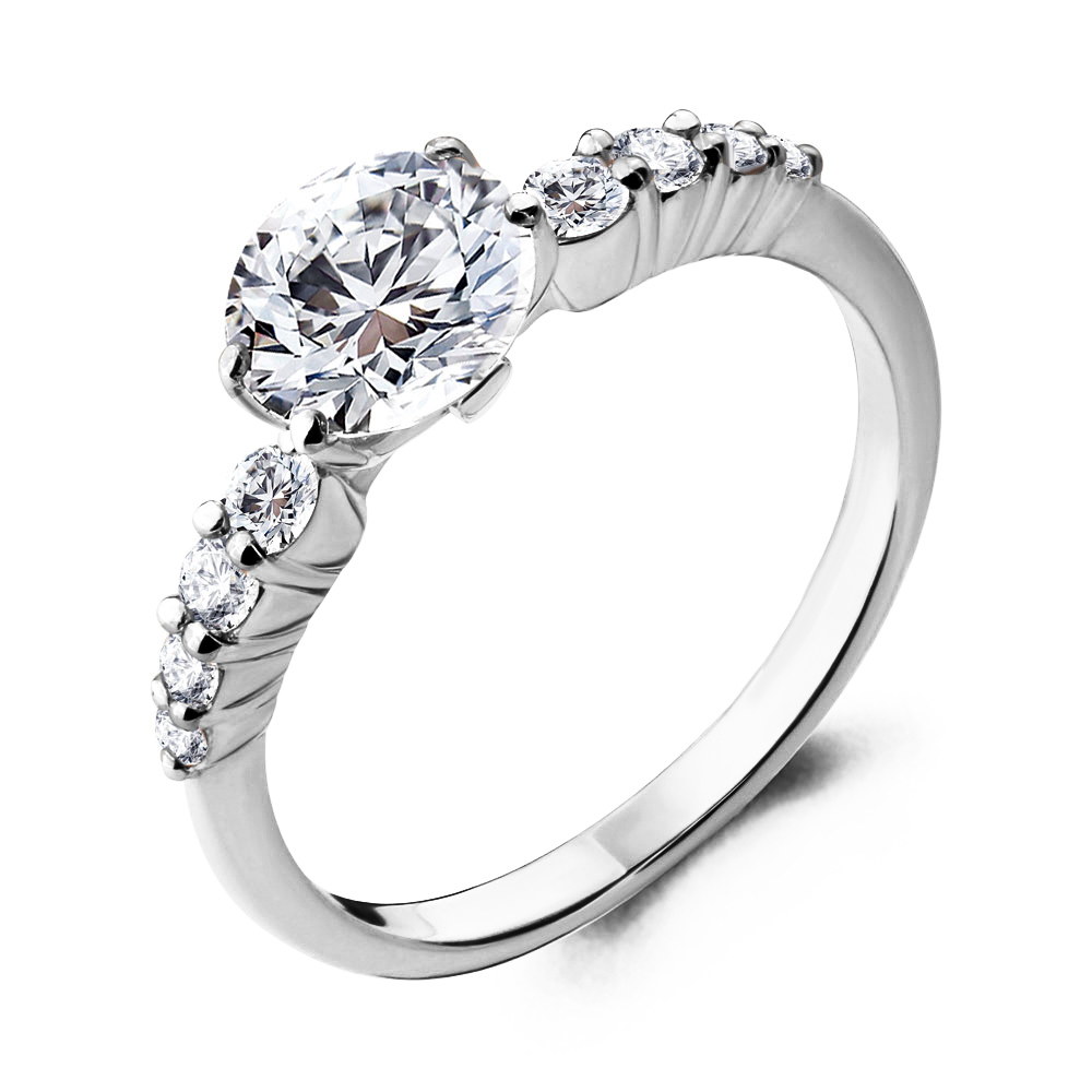 66543А Кольцо из Серебра с фианитами