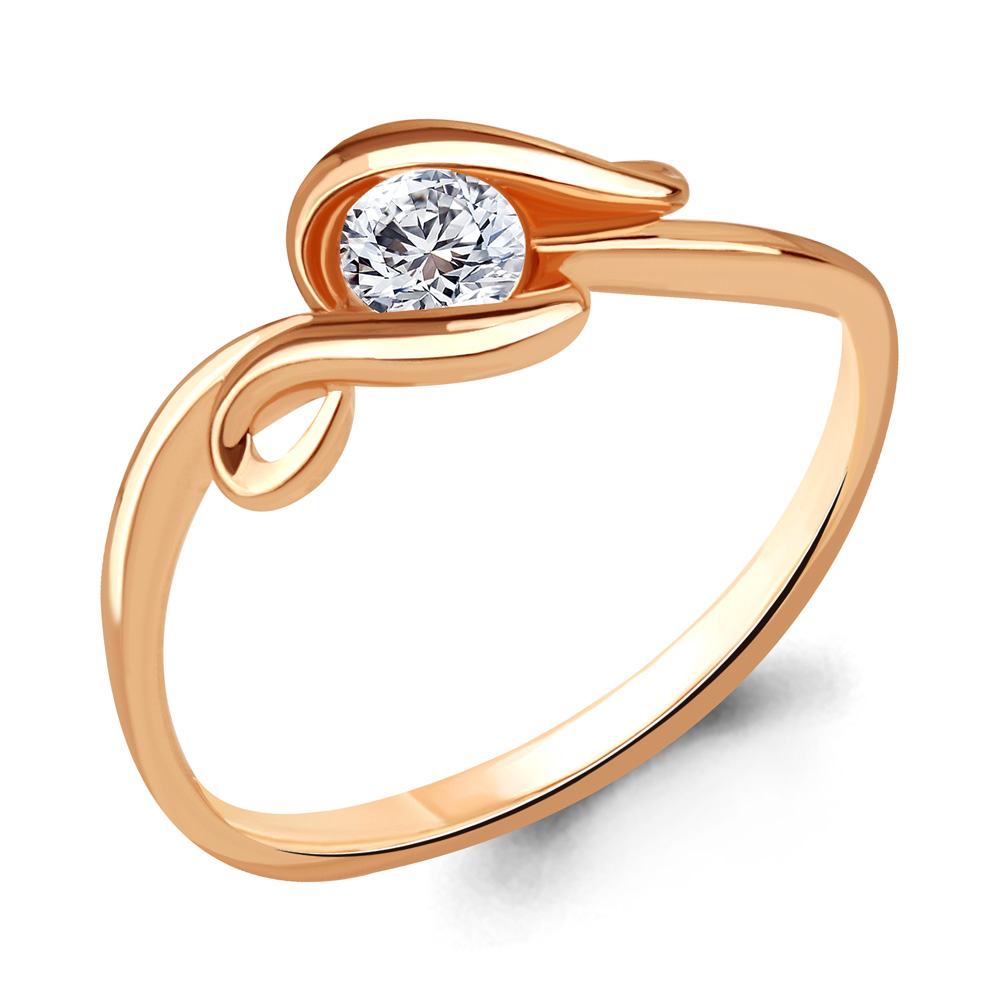 665511 Кольцо из Золота с фианитом