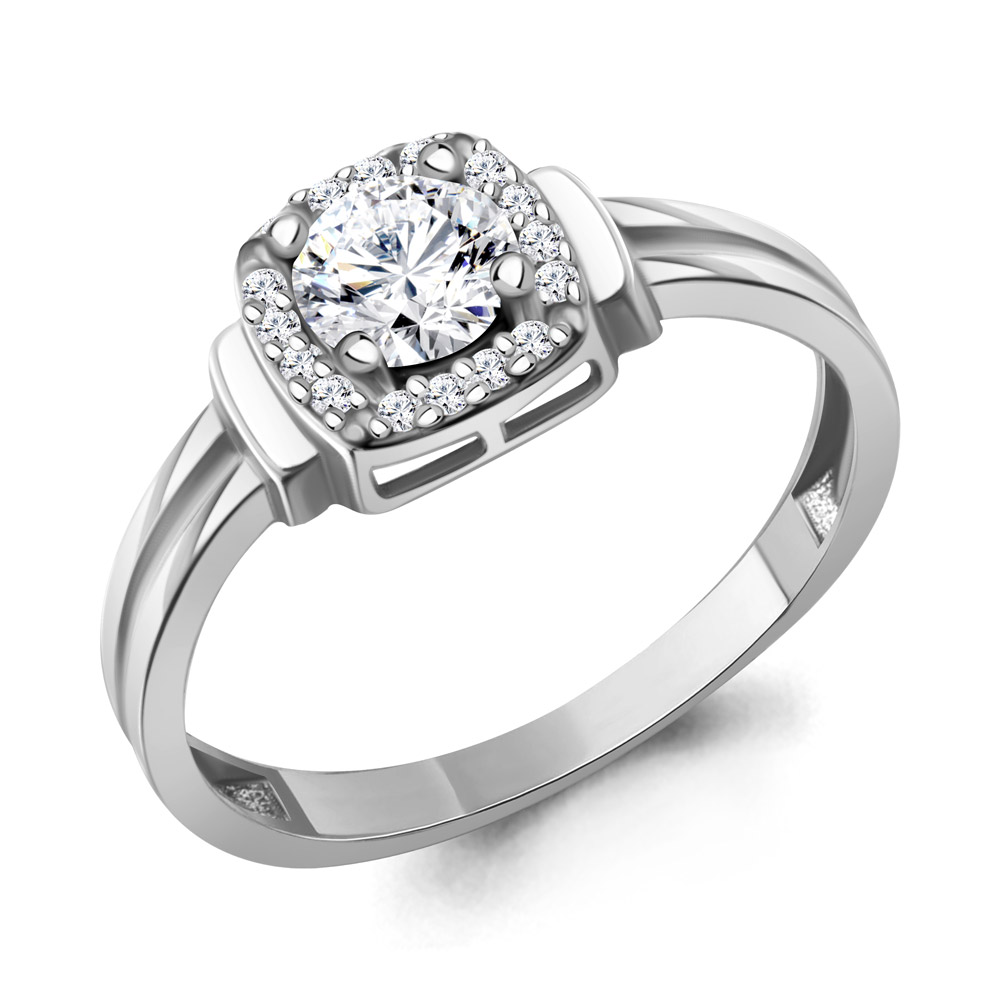 66567А Кольцо из Серебра с фианитами