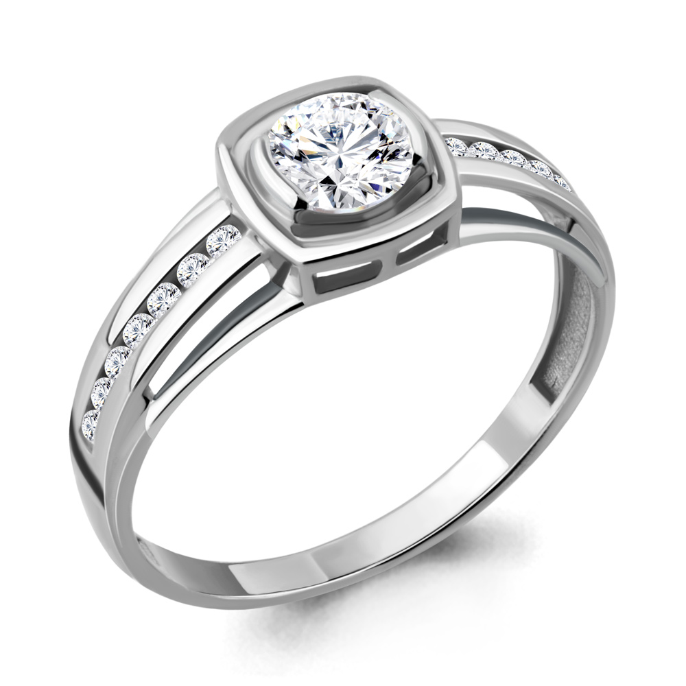 66570А Кольцо из Серебра с фианитами