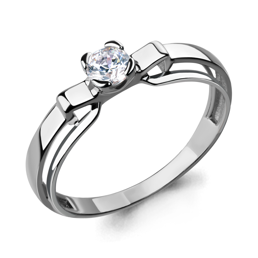 665711 Кольцо из Серебра с фианитом