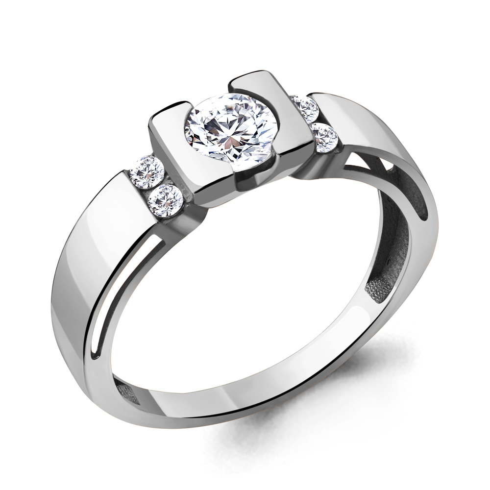 666461А Кольцо из Серебра с фианитами