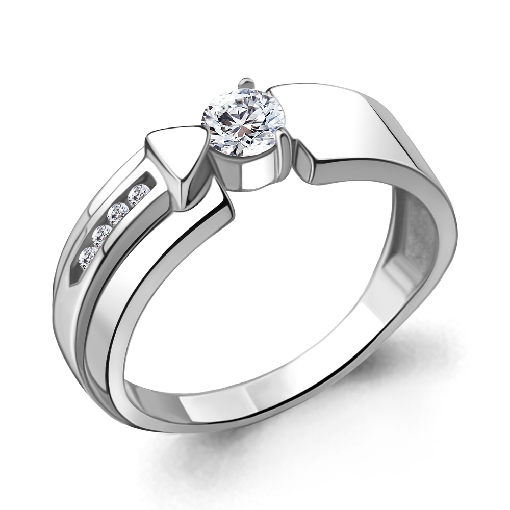 666491А Кольцо из Серебра с фианитами