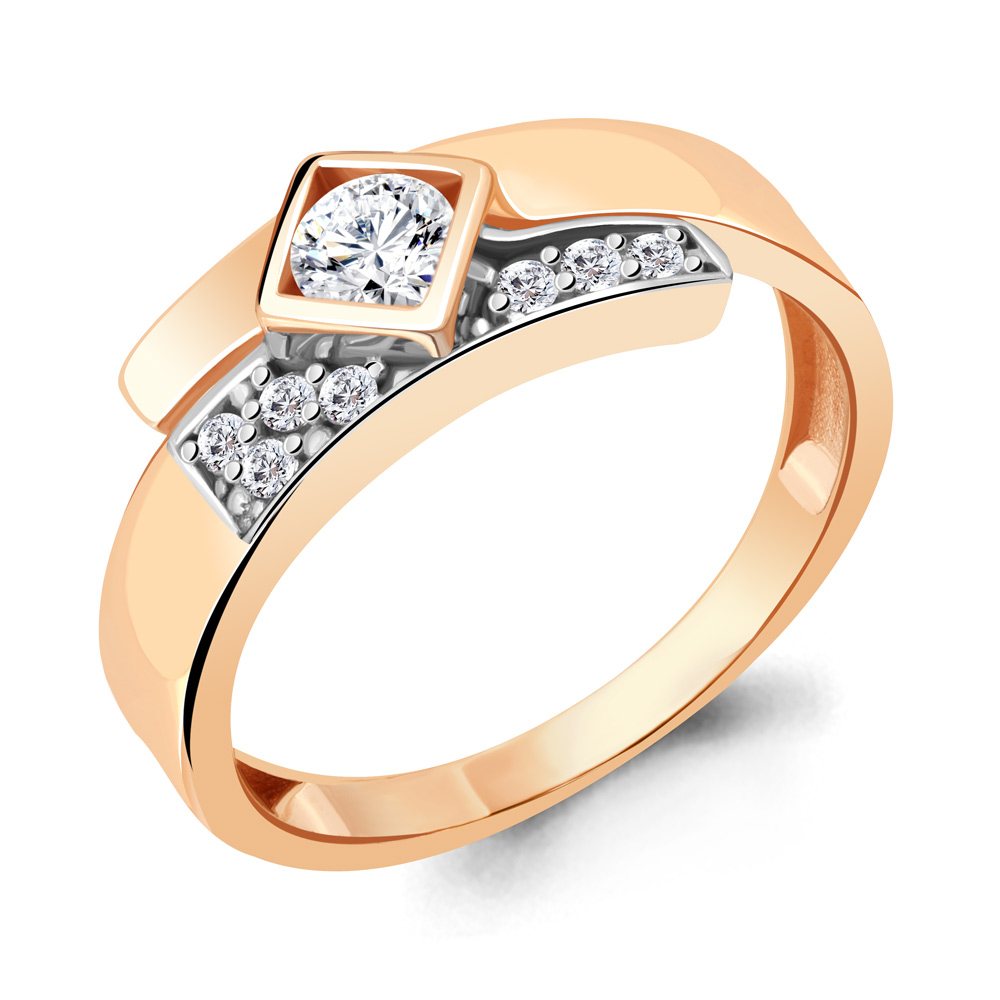 666521А Кольцо из Золота с фианитами