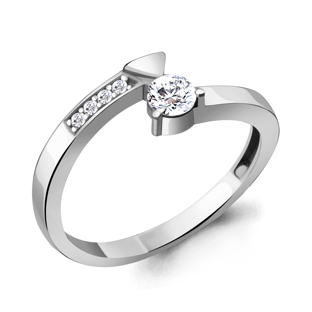 666541А Кольцо из Серебра с фианитами