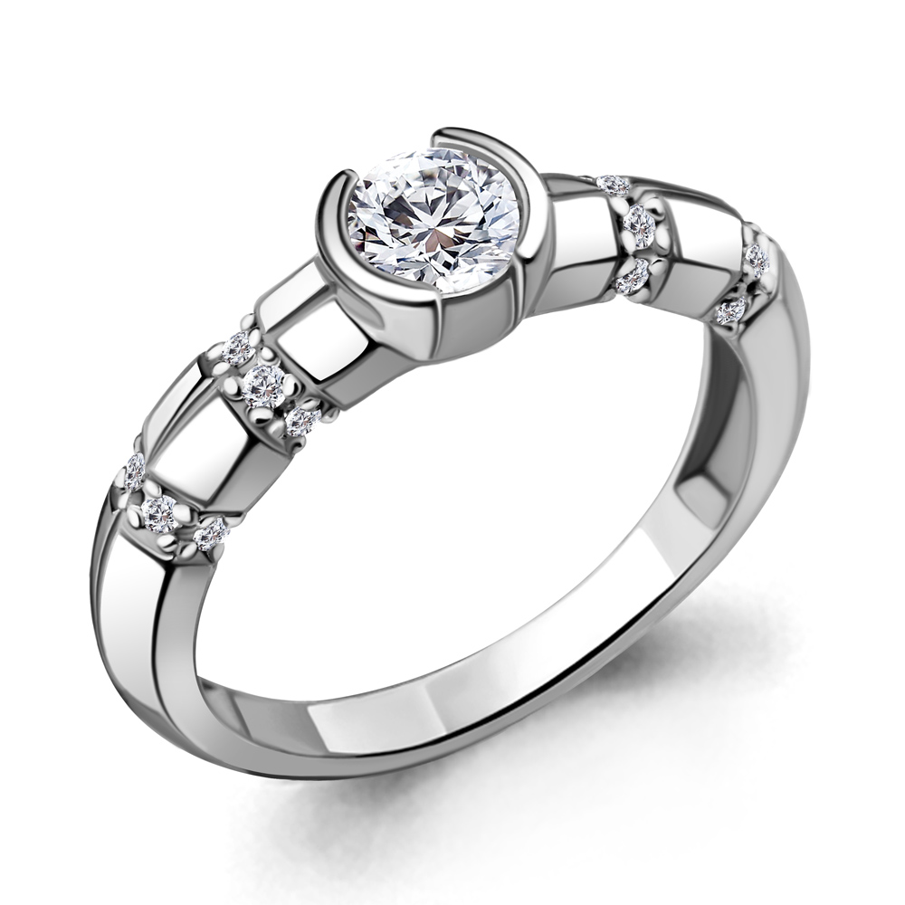 66655А Кольцо из Серебра с фианитами