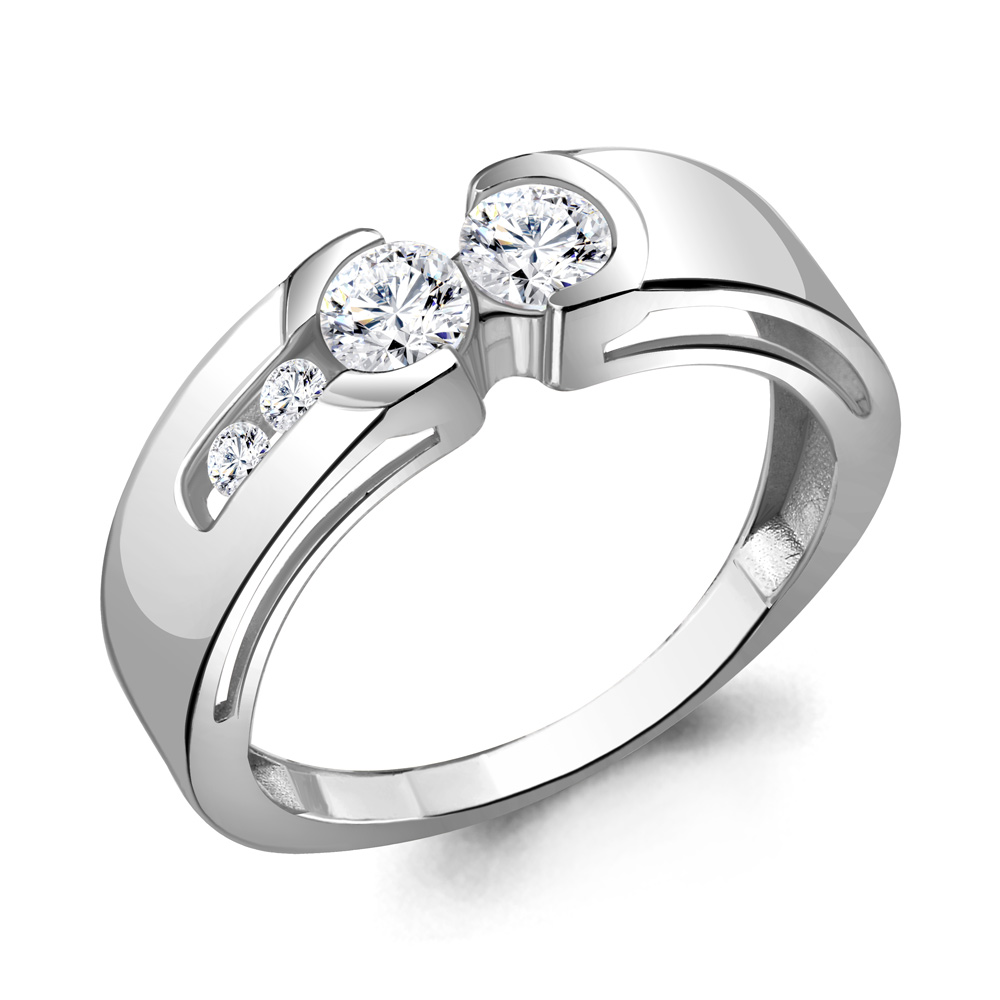 66656А Кольцо из Серебра с фианитами