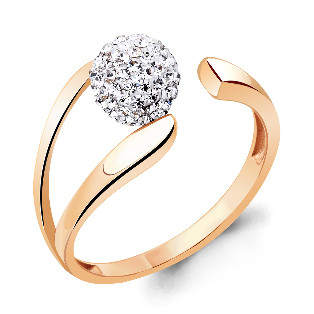 66660 Кольцо из Золота с стёклами