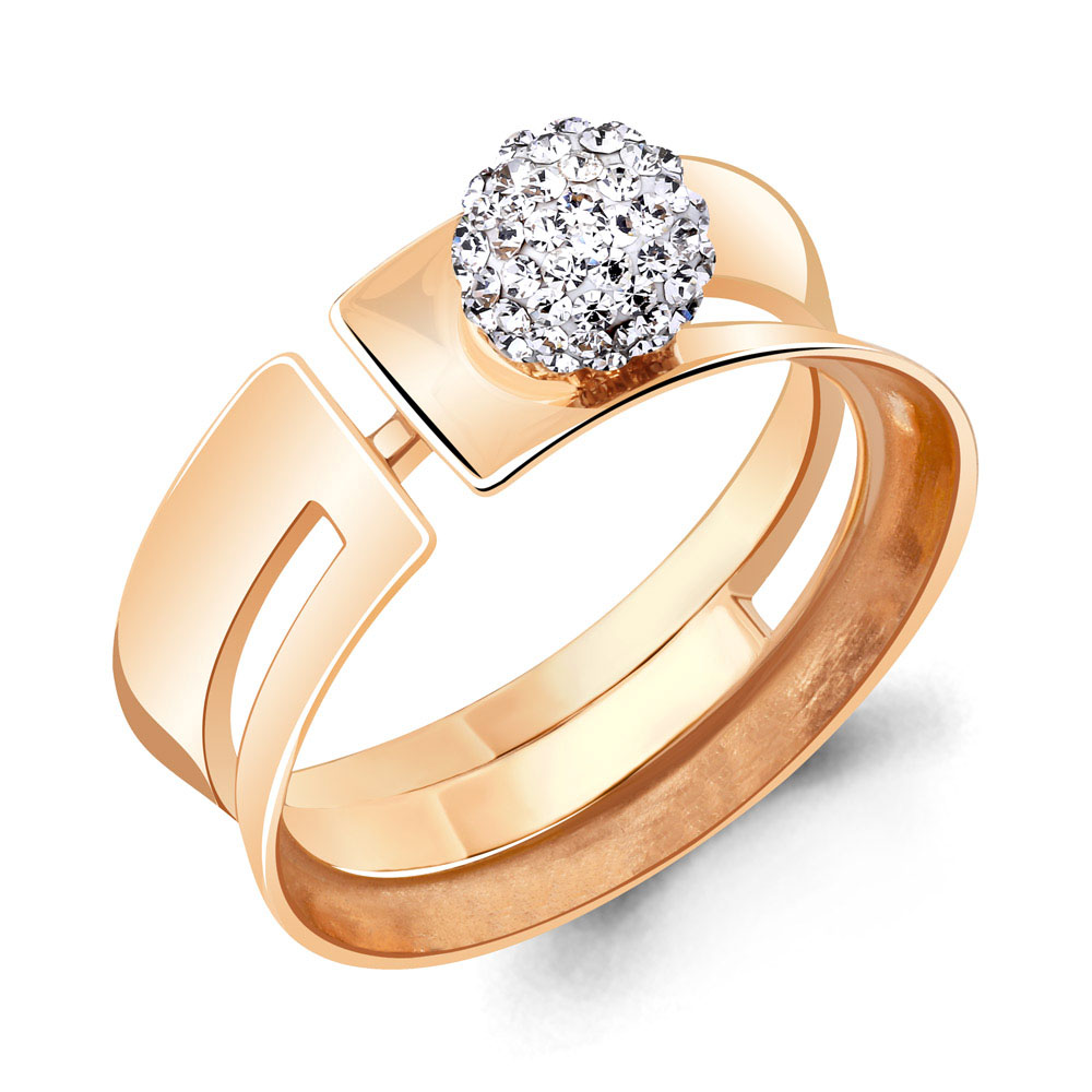 66664 Кольцо из Золота с стёклами