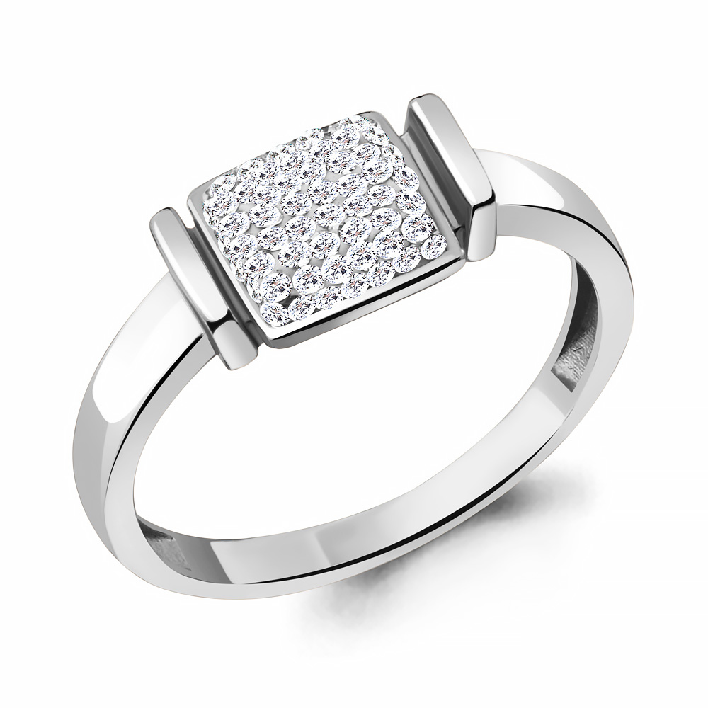 66677 Кольцо из Серебра с стёклами