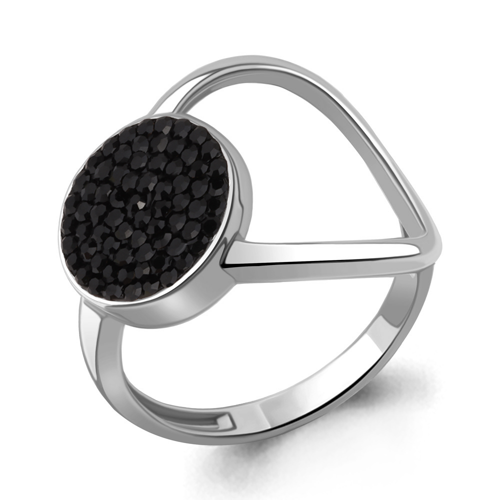 66718Ч Кольцо из Серебра с стёклами