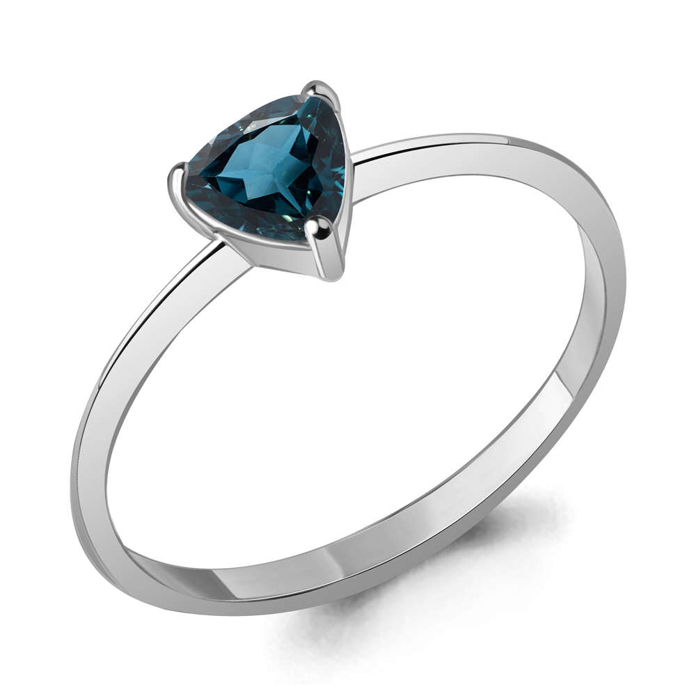 6694908 Кольцо из Серебра с топазом лондон блю