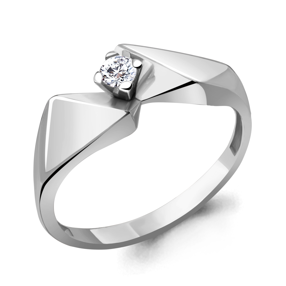 67106А Кольцо из Серебра с фианитом