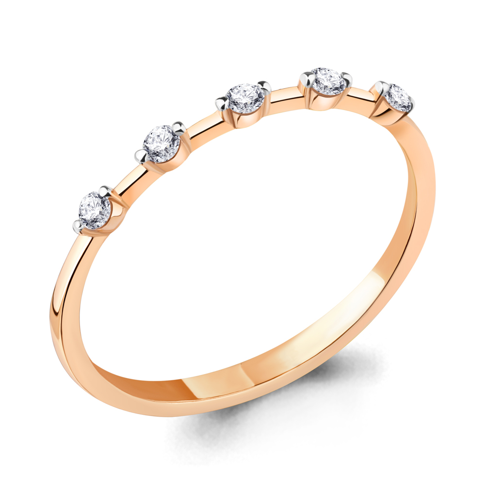 67115 Кольцо из Золота с фианитами