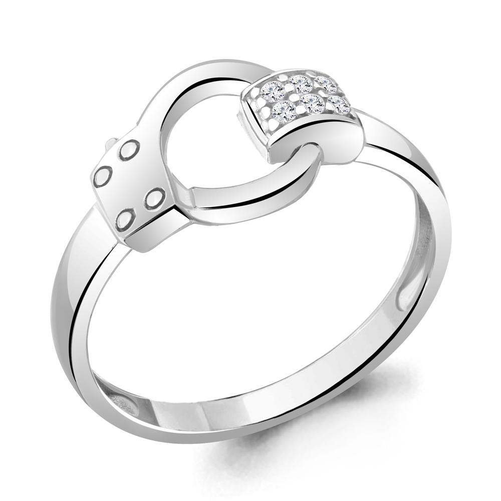 67121А Кольцо из Серебра с фианитами